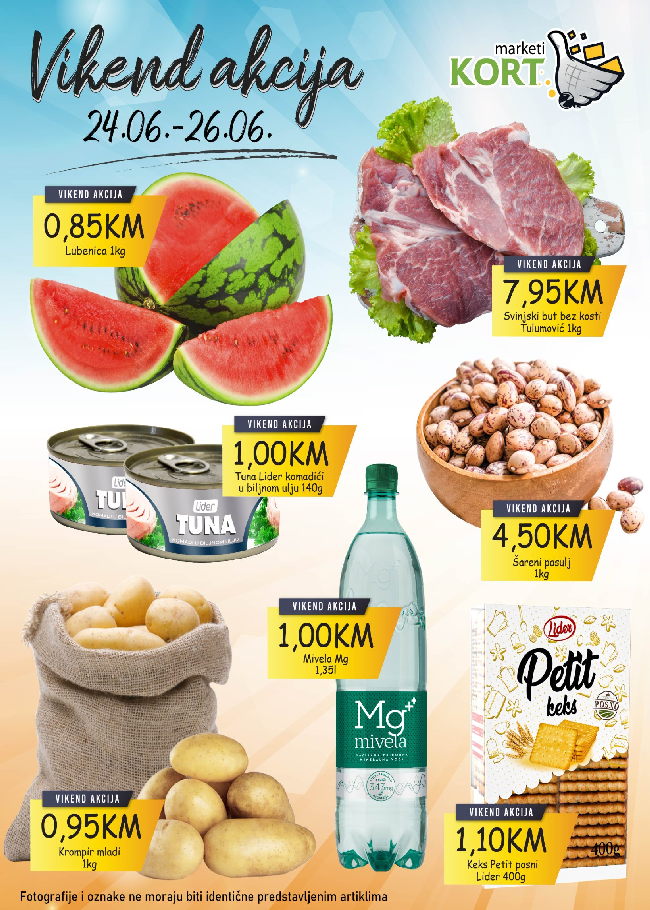 Kort marketi Vikend akcija od 24. do 26.06.2022. naslovna