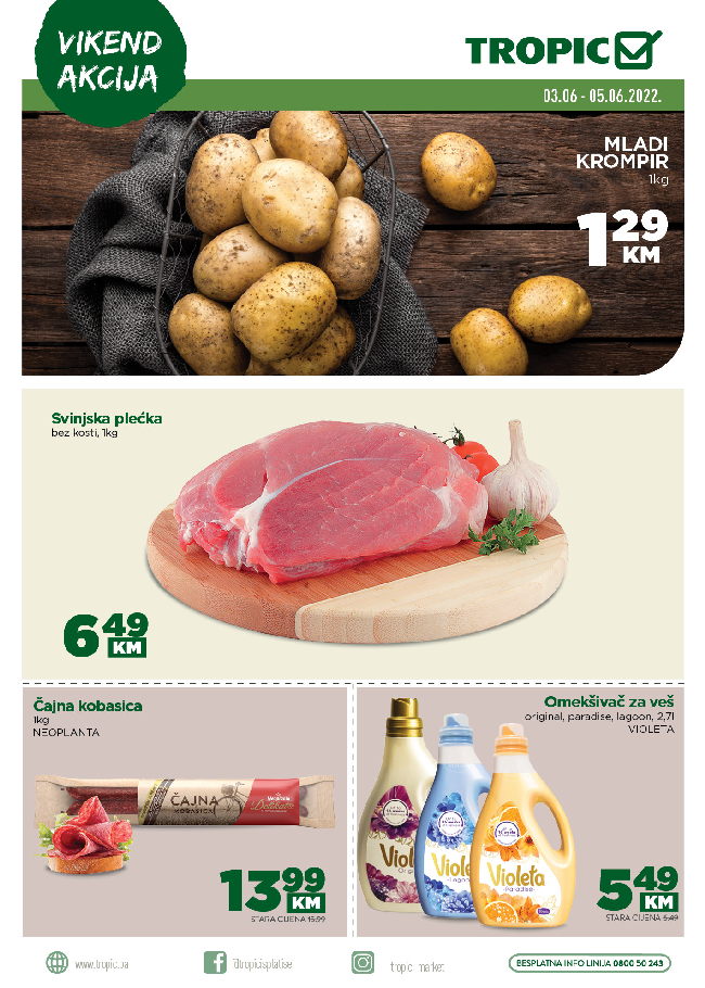 Tropic Vikend akcija od 03. 05.06.2022. naslovna