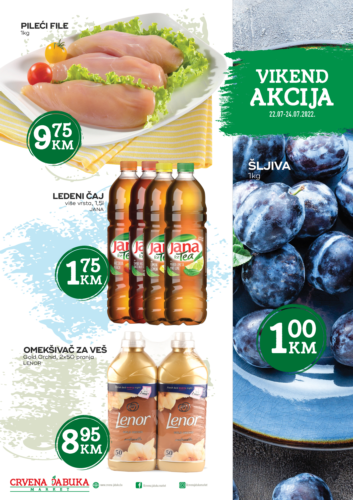 Crvena jabuka: Vikend akcija od 22. do 24.07.2022.