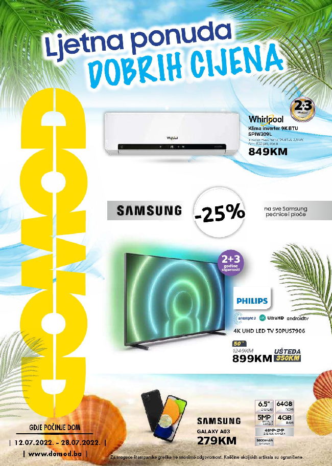Domod Akcijski katalog od 12. do 28.07.2022-001 Domod: Akcijski katalog od 12. do 28.07.2022.