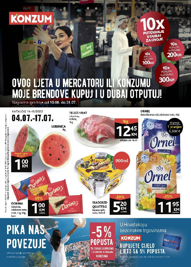 Konzum: Akcijski katalog za RS od 04. do 17.07.2022.
