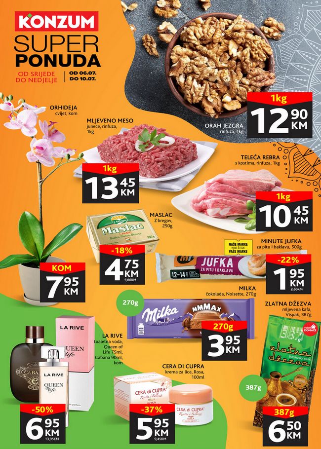 Konzum: Super vikend akcija od 06. do 10.07.2022.