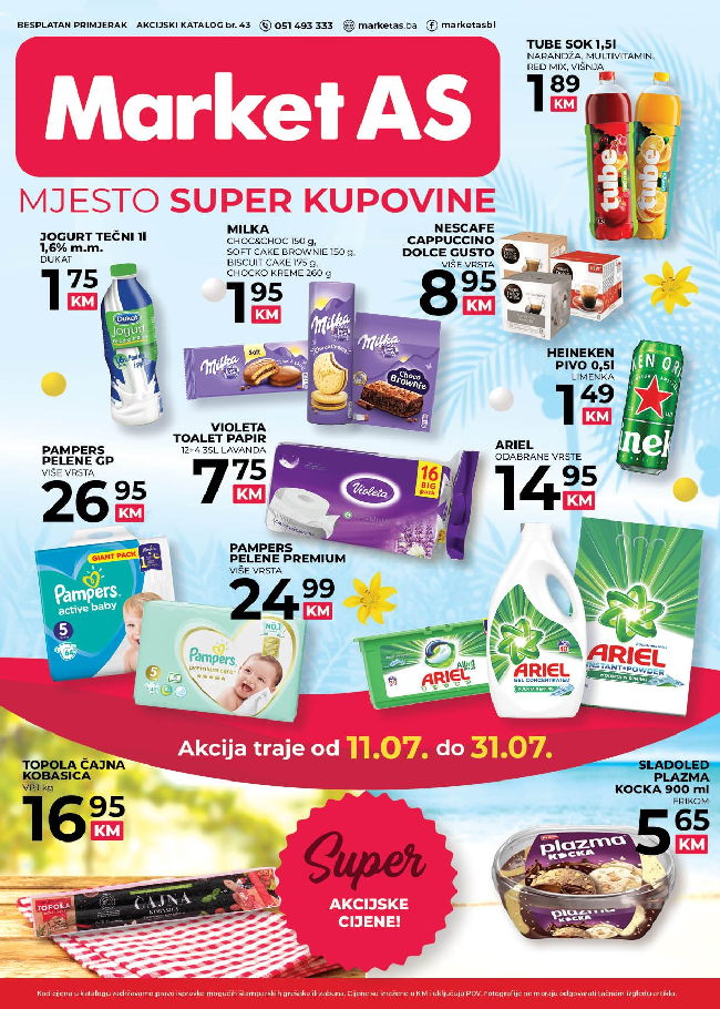 Market AS: Akcijski katalog od 11. do 31.07.2022.