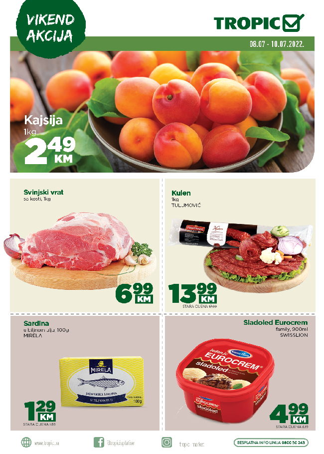 Tropic Vikend akcija od 08. do 10.07.2022-001 Tropic: Vikend akcija od 08. do 10.07.2022.
