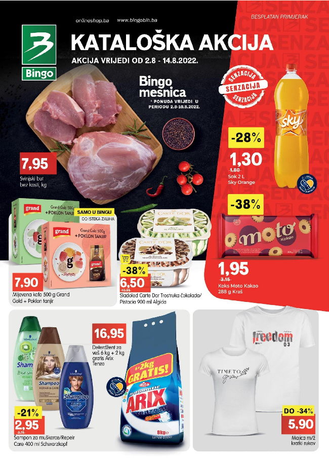 Bingo: Kataloška Akcija zs RS od 02. do 14.08.2022.