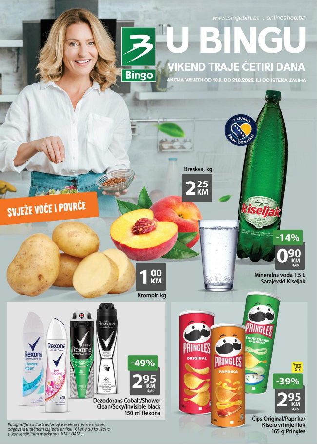 Bingo: Vikend akcija za FBiH od 18. do 21.08.2022.