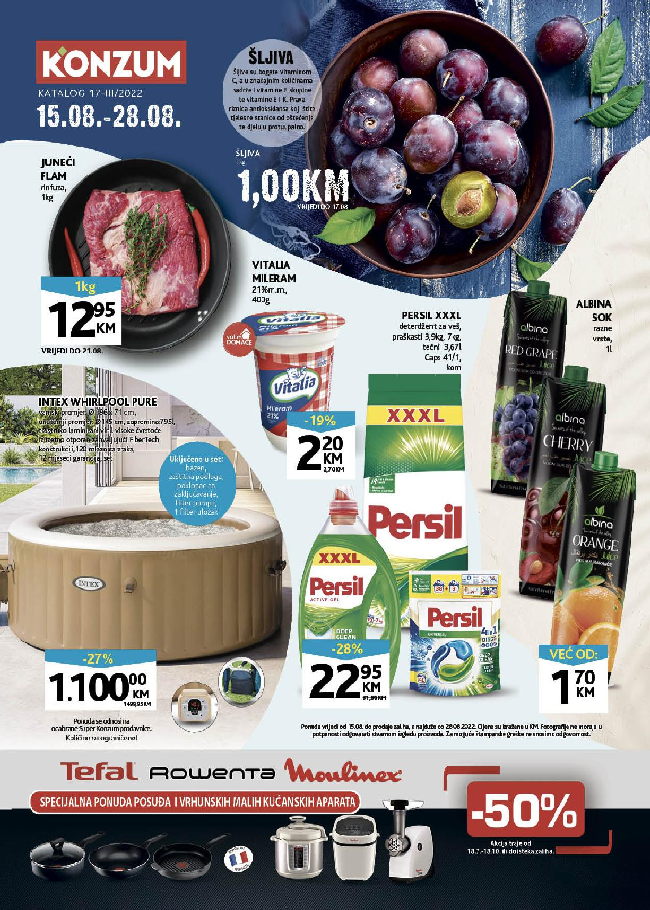 Konzum: Akcijski katalog od 15. do 28.08.2022.