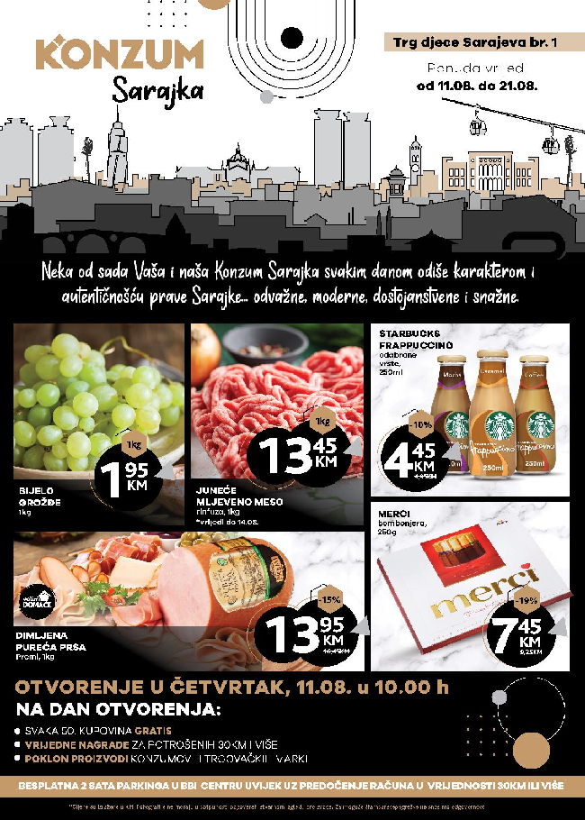 Konzum Sarajka katalog od 11. do 21.08.2022-001 Konzum Sarajka: katalog od 11. do 21.08.2022.
