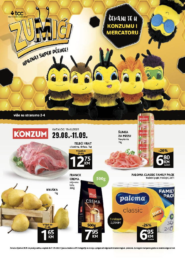 Konzum: akcijski katalog od 29.08. do 11.09.2022.