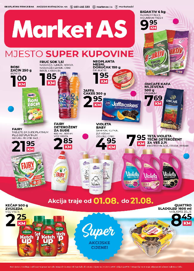 Market AS Akcijski katalog od 01. do 21.08 (1) Market AS: Akcijski katalog od 01. do 21.08.2022.