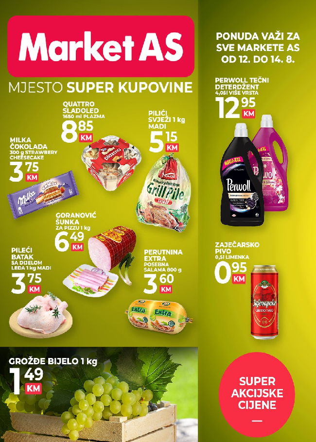 Market AS: Vikend akcija od 12. do 14.08.2022.