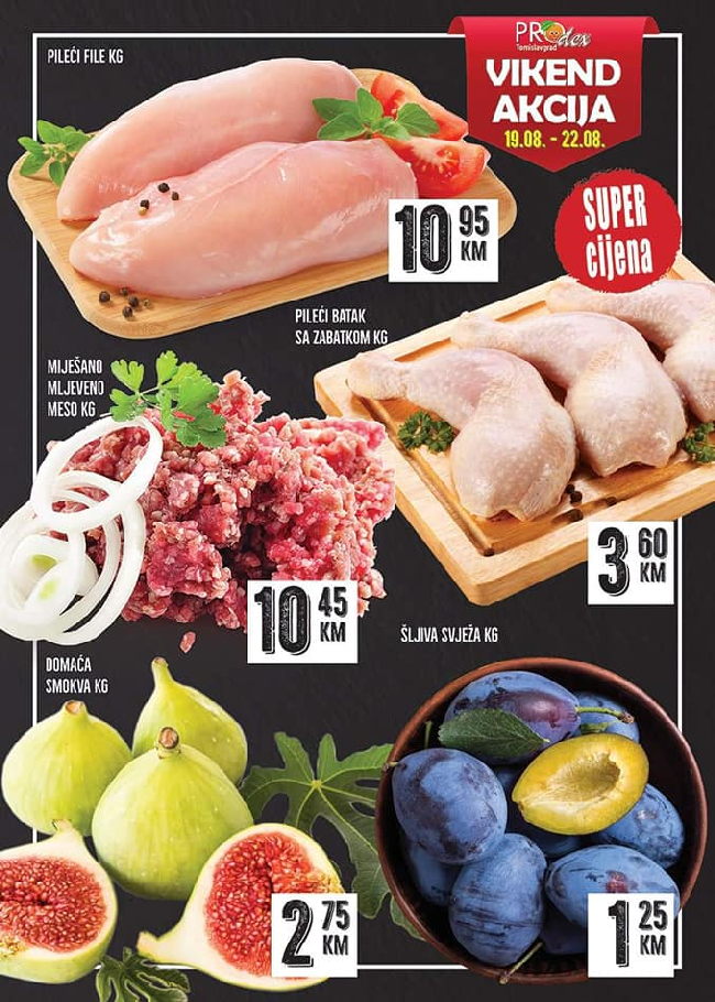 Prodex Vikend akcija od 19. do 22.08.2022 Prodex: Vikend akcija od 19. do 22.08.2022.