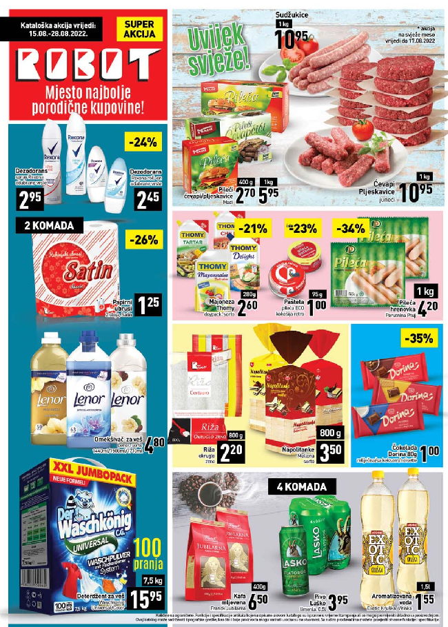Robot Akcijski katalog od 15. do 28.08 (1) Robot: Akcijski katalog od 15. do 28.08.2022.