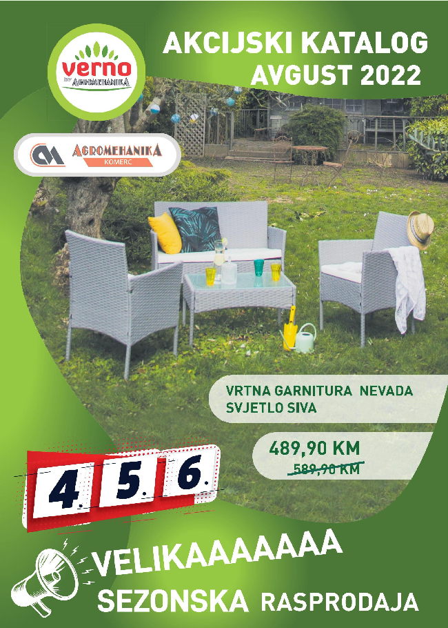 Verno: Akcijski katalog od 01. do 31.08.2022.