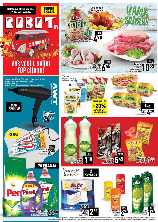 Robot: Akcijski katalog od 19.09. do 02.10.2022.