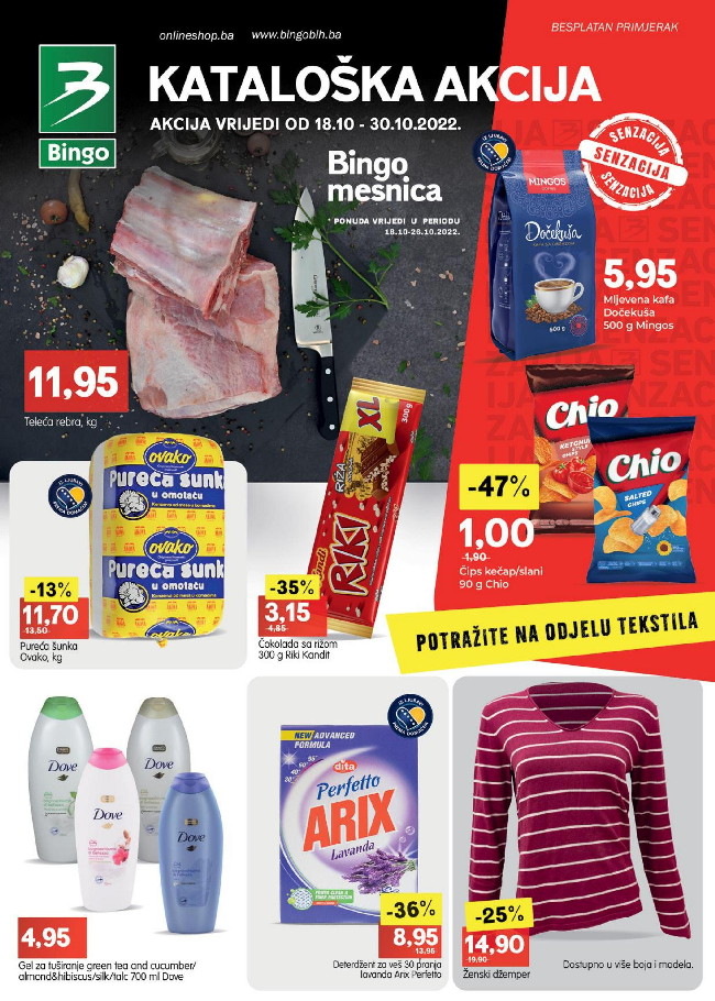 Bingo: Akcijski katalog za FBiH od 18. do 30.10.2022.