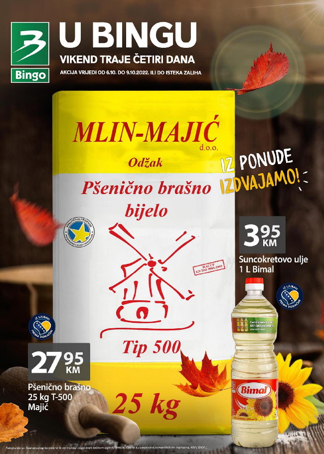 Bingo: Vikend Akcija za FBiH od 06. do 09.10.2022.
