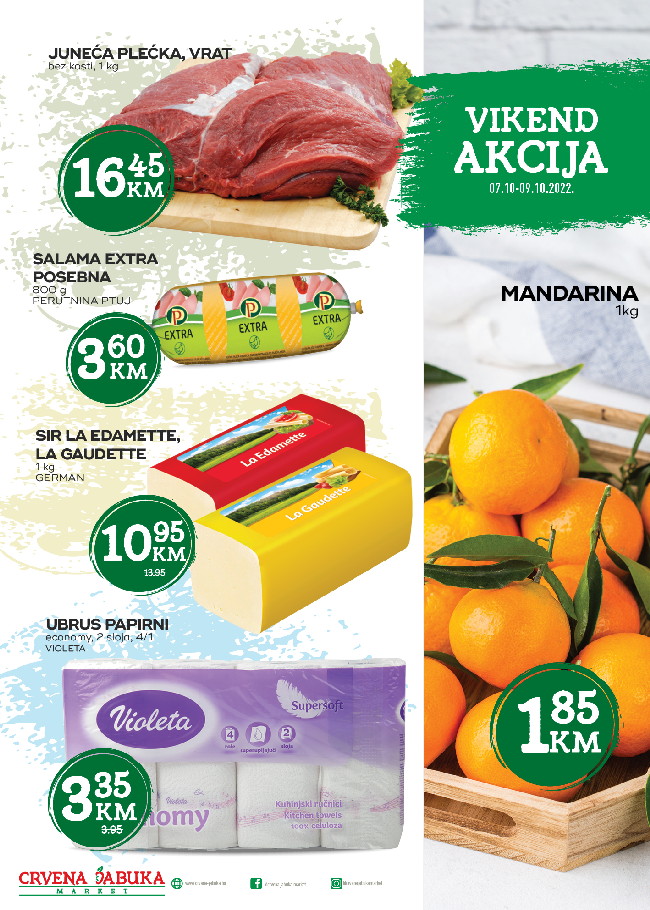 Crvena jabuka: Vikend akcija od 07. do 09.10.2022.