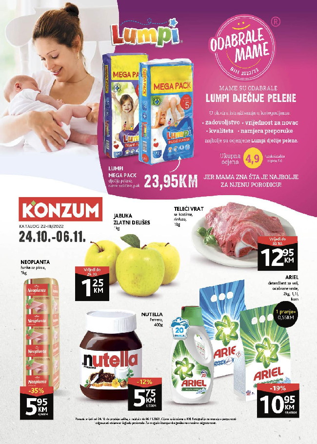Konzum: Akcijski katalog od 24.10. do 06.11.2022.