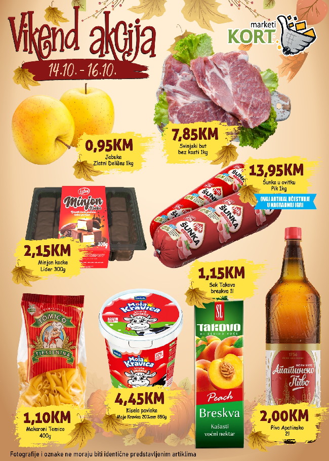 Kort Marketi: Vikend akcija od 14. do 16.10.2022.