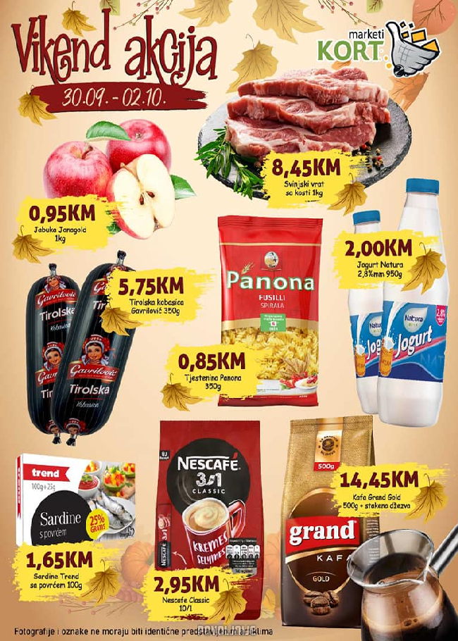 Kort marketi Vikend akcija od 30.09. do 02.10.2022. -1