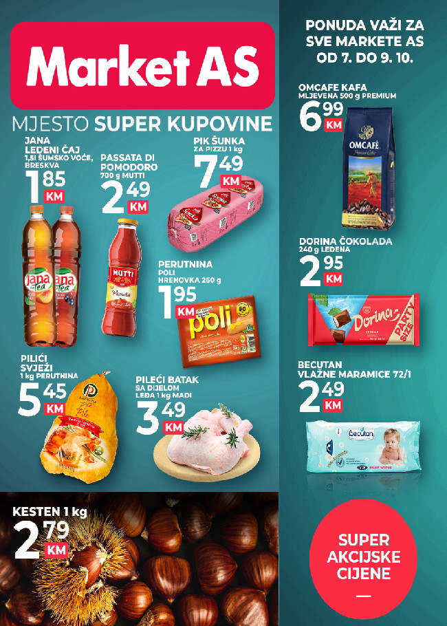 Market AS: Vikend akcija od 07. do 09.10.2022.