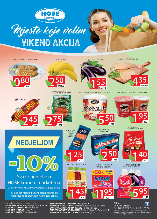 Hoše komerc: Vikend akcija od 18. do 21.11.2022.