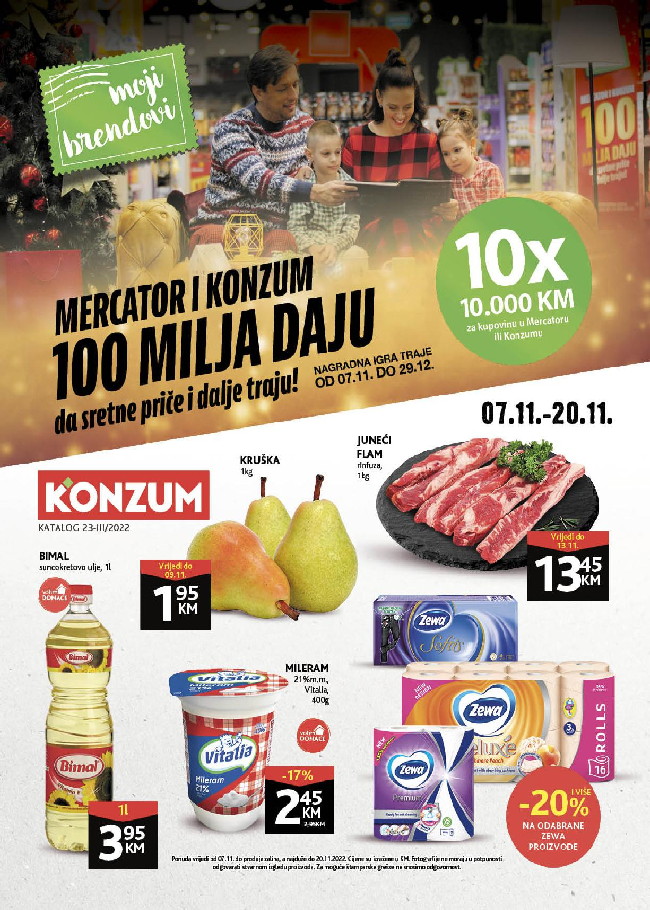 Konzum Akcijski katalog od 07. do 20.11.2022-001 Konzum: Akcijski katalog od 07. do 20.11.2022.