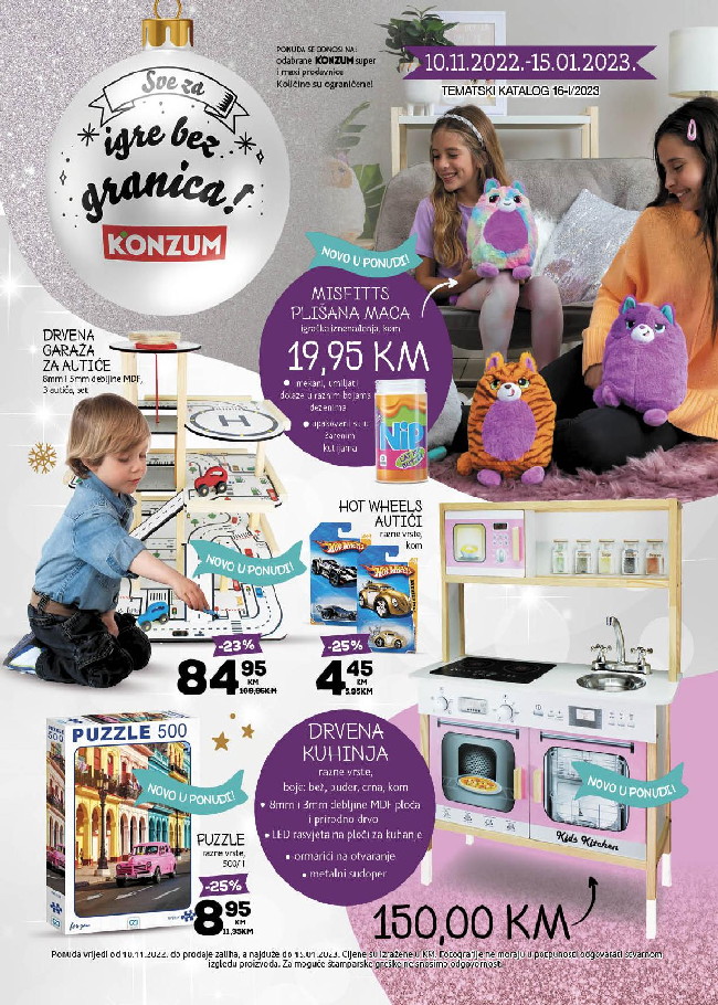Konzum: Katalog igračaka od 10.11.2022. do 15.01.2023.