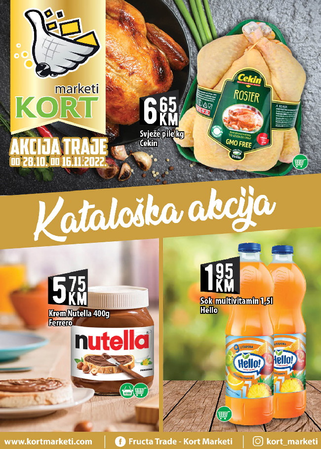 Kort marketi: Kataloška akcija od 28.10. do 16.11.2022.