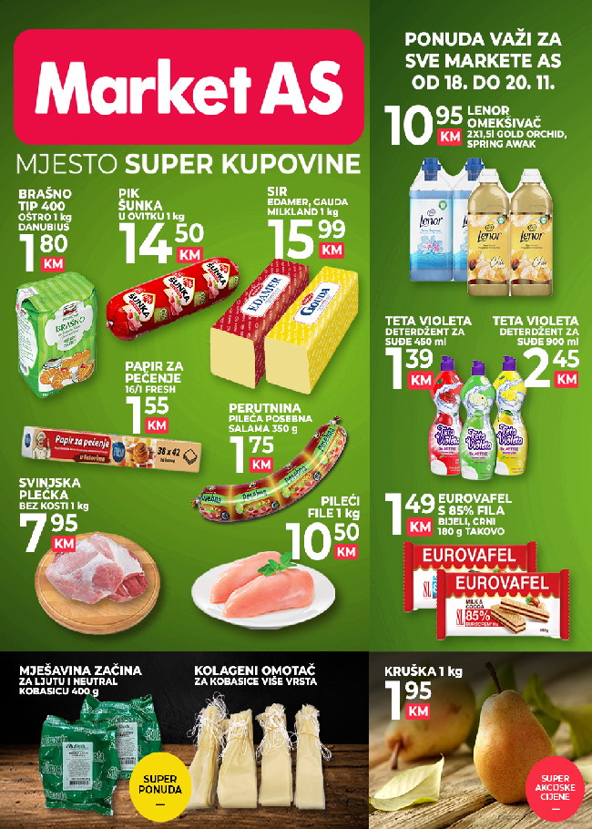Market AS: Vikend akcija od 18. do 20.11.2022.