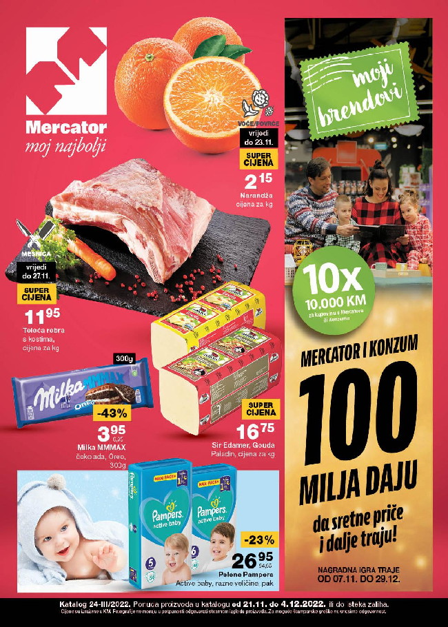 Mercator: Akcijski katalog od 21.11. do 4.12.2022.