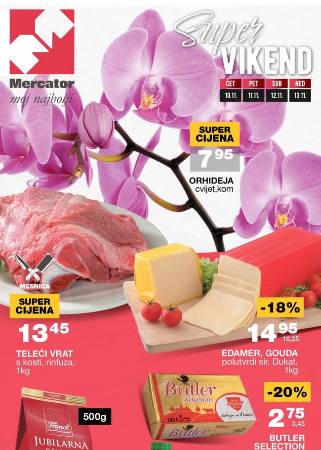 Mercator: Super vikend akcija od 10. do 13.11.2022.