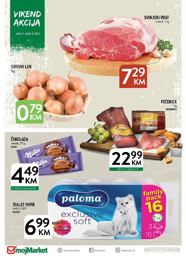 Moj Market Vikend akcija od 04. do 06.11.2022. Moj Market: Vikend akcija od 04. do 06.11.2022.