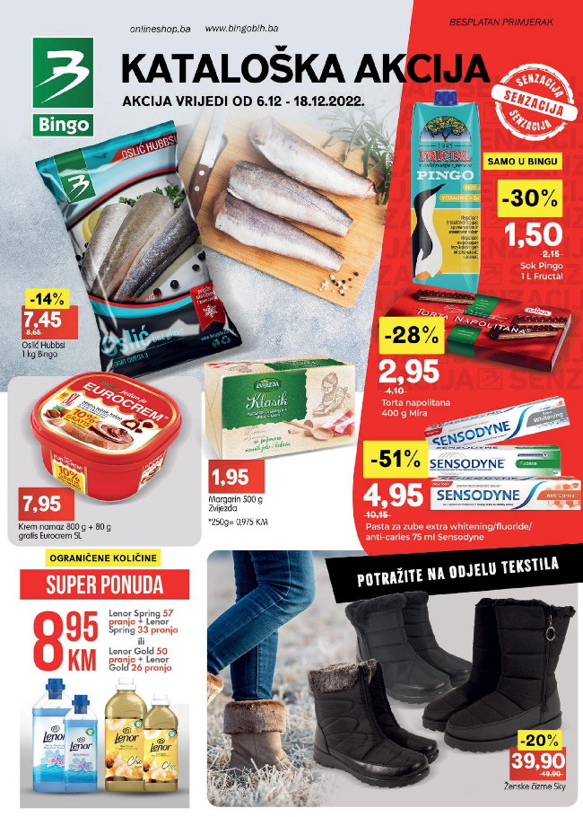 Bingo: Kataloška akcija za RS od 06. do 18.12.2022.