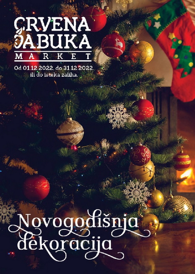 Crvena jabuka: Novogodišnja dekoracija od 01. do 31.12.2022.