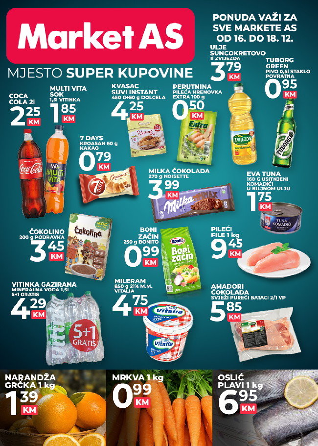 Market AS: Vikend akcija od 16. do 18.12.2022.