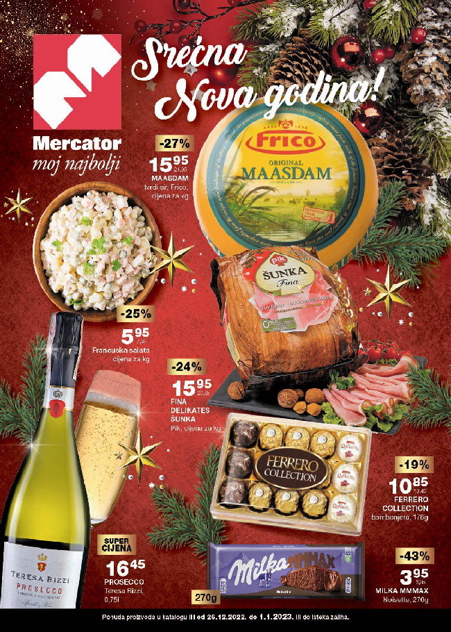 Mercator: Novogodišnja ponuda od 26.12.2022. do 01.01.2023.