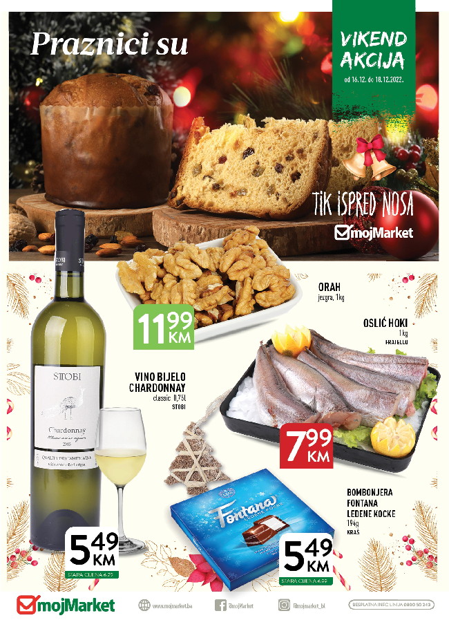 Moj Market: Vikend akcija od 16. do 18.12.2022.
