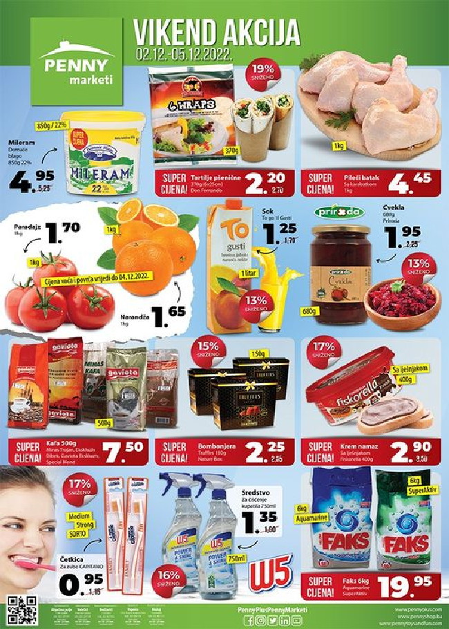 Penny marketi: Vikend akcija od 02. do 05.12.2022.
