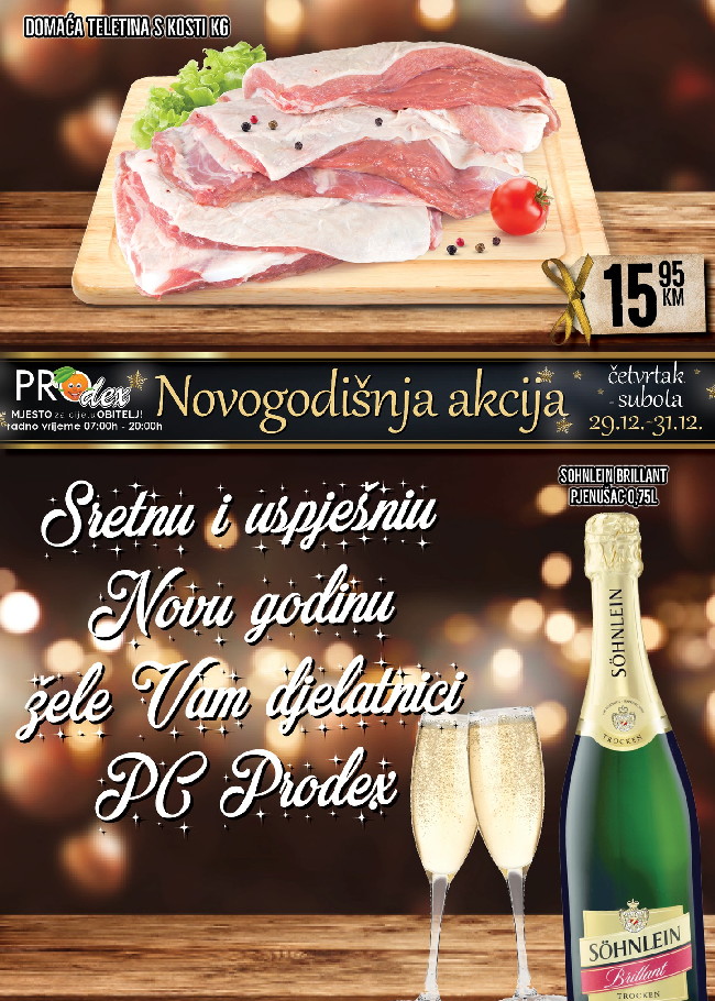 Prodex: Novogodišnja akcija od 29. do 31.12.2022.