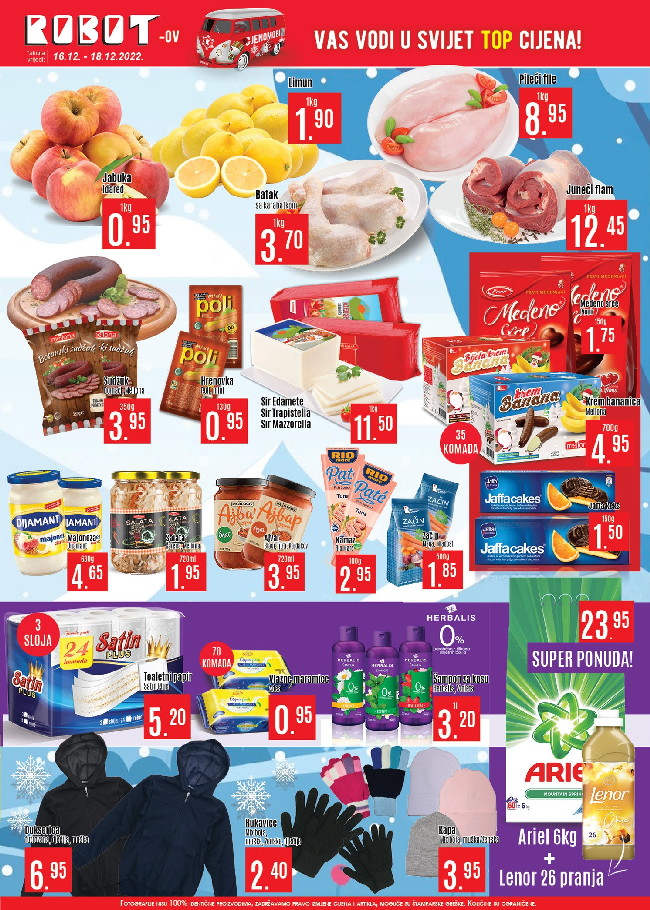 Robot: Vikend akcija od 16. do 18.12.2022.