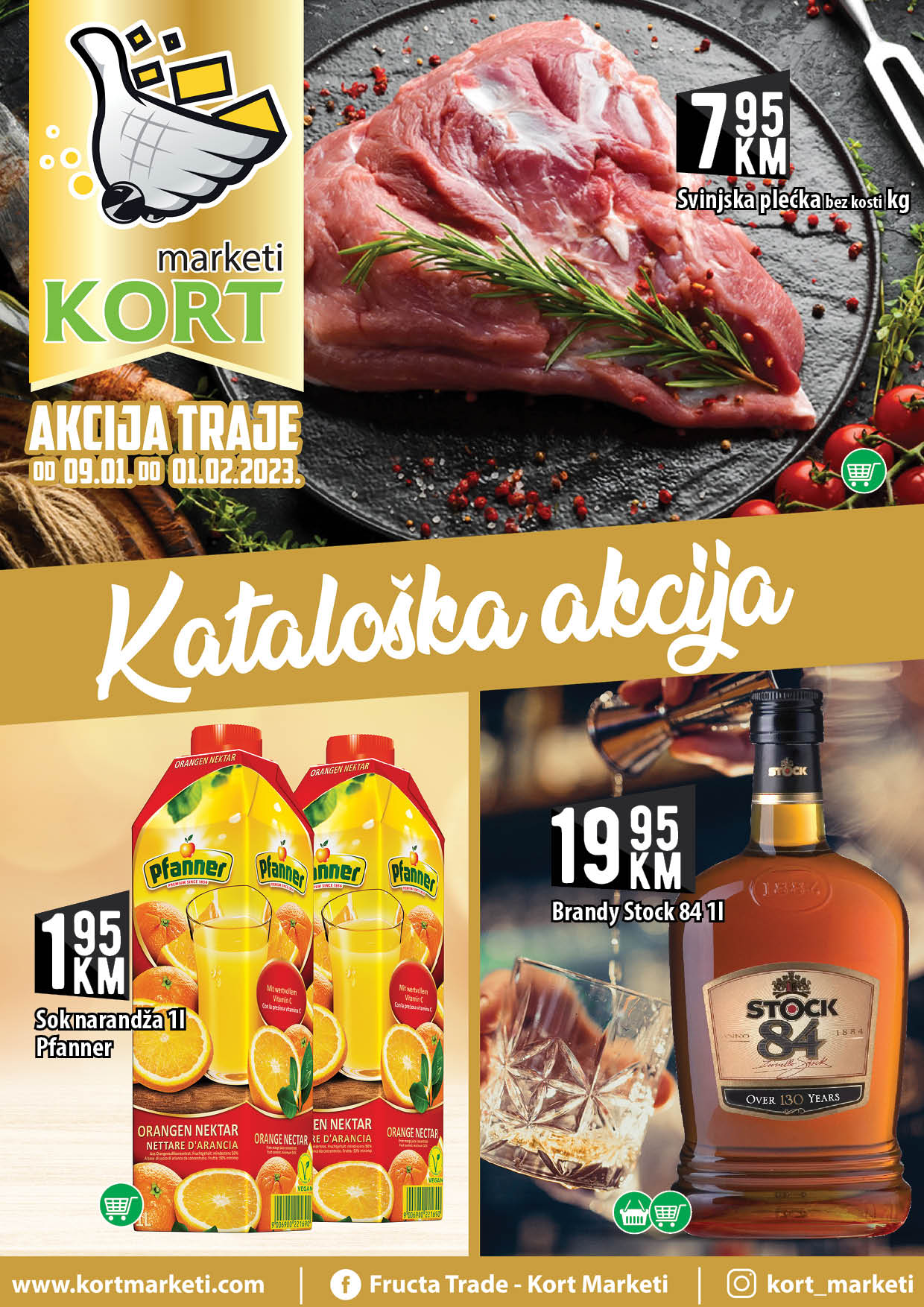 Kort marketi: Akcijski katalog od 09.01. do 01.02.2023.
