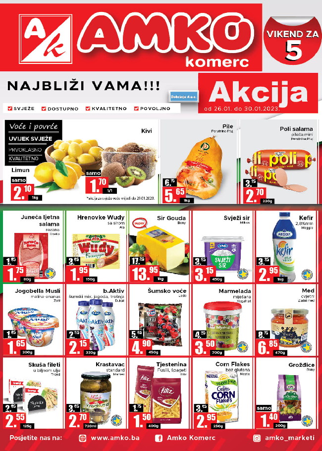 Amko komerc: Viked akcija od 26. do 30.01.2023.