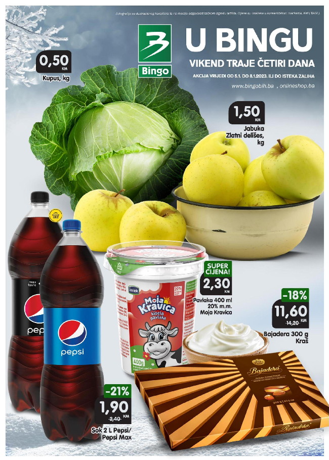 Bingo Vikend akcija za RS od 05. do 08.01.2023.-001 Bingo: Vikend akcija za RS od 05. do 08.01.2023.
