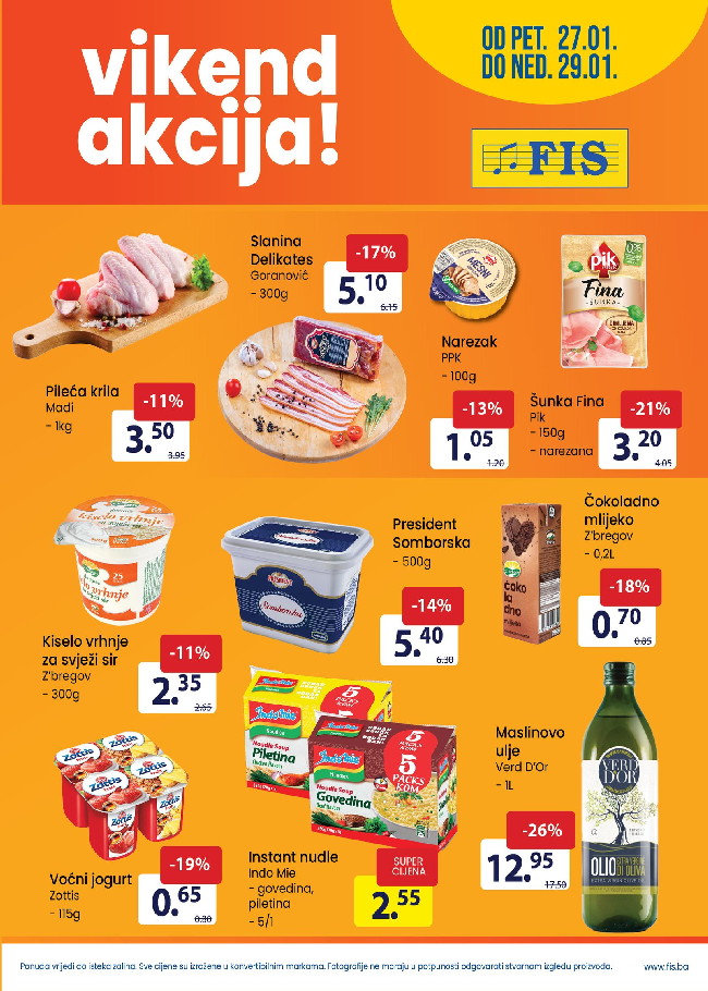 FIS: Viked akcija od 27. do 29.01.2023.