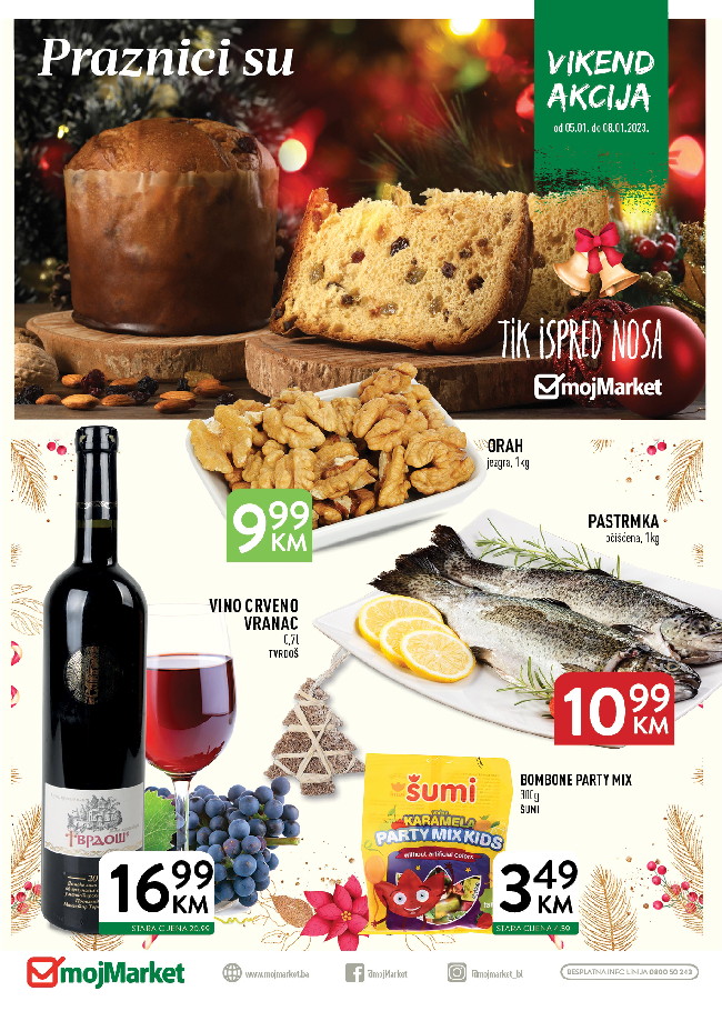Moj Market: Vikend akcija od 05. do 08.01.2023.