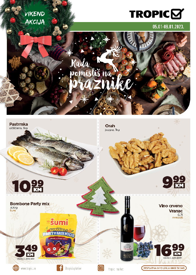 Tropic: Vikend akcija od 05. do 08.01.2023.