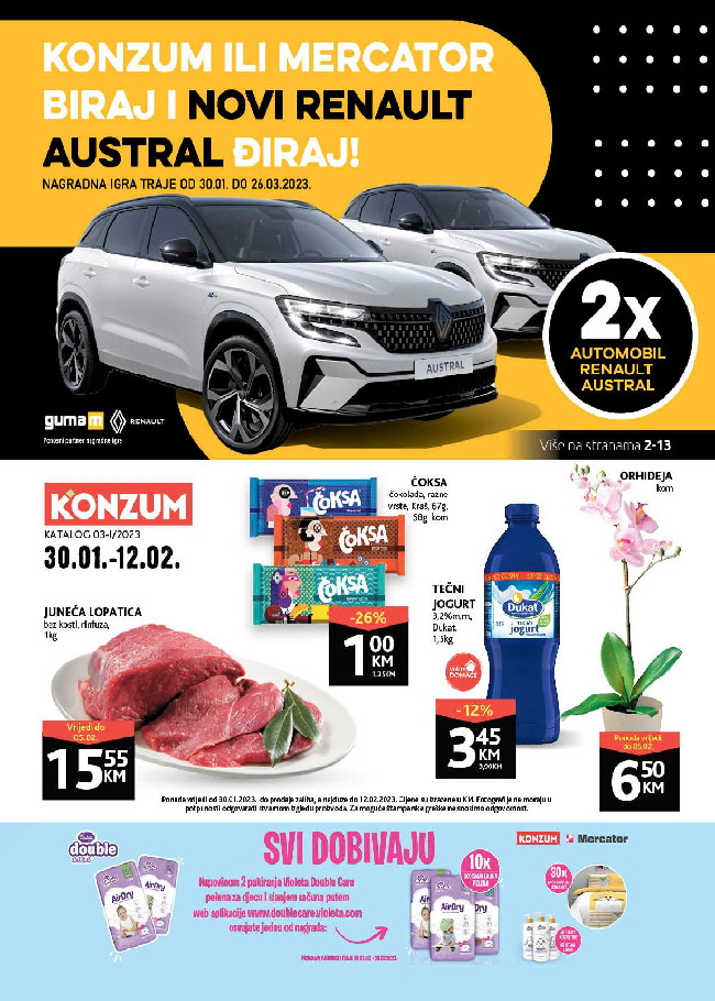 Konzum Akcijski katalog od 30.01.2023 do 12.02.2023-001 Konzum: Akcijski katalog od 30.01.2023 do 12.02.2023.
