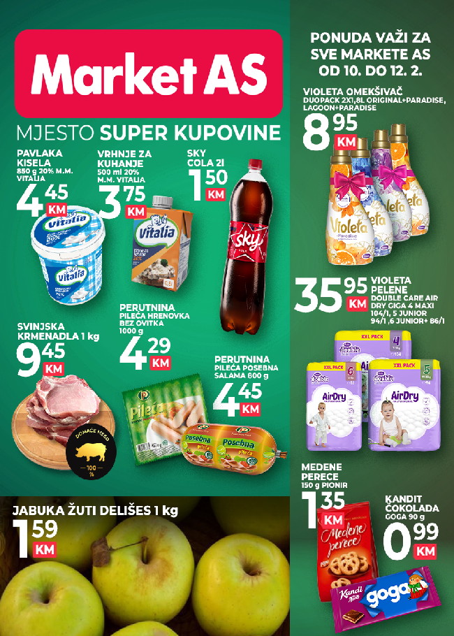 Market AS: Vikend akcija od 10. do 12.02.2023.